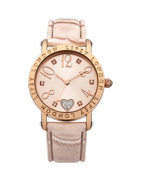 lipsy-heart-detail-dial-nude-strap-watch