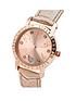 image of lipsy-heart-detail-dial-nude-strap-watch