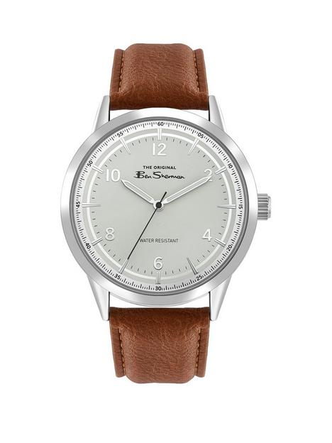 ben-sherman-white-dial-tan-strap-watch