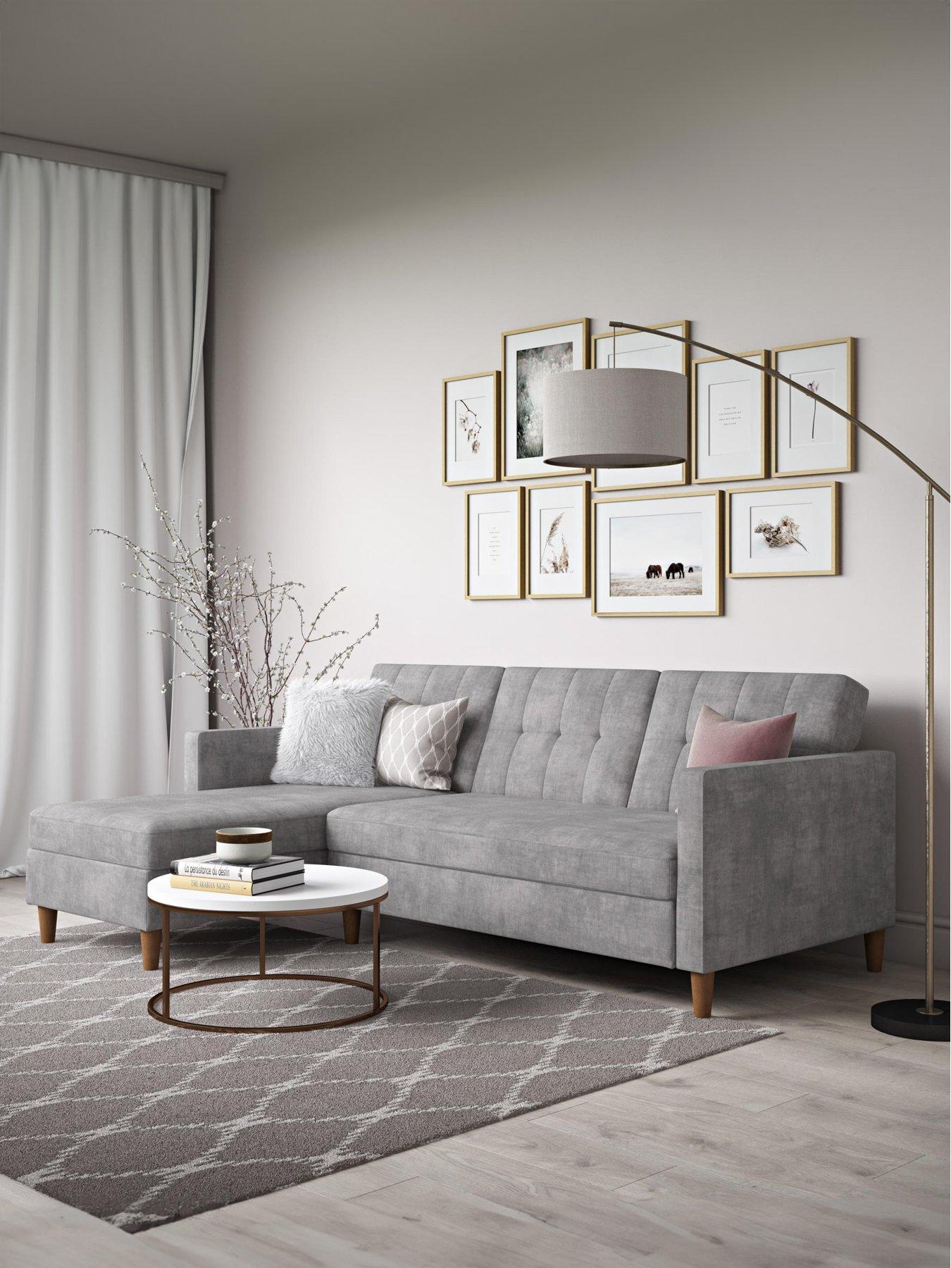 Image 4 of 6 of Novogratz Hartford Corner Sofa Bed Chaise with Storage - Left or Right Hand Side
