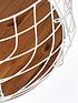  image of white-wire-basket-wth-wood-base