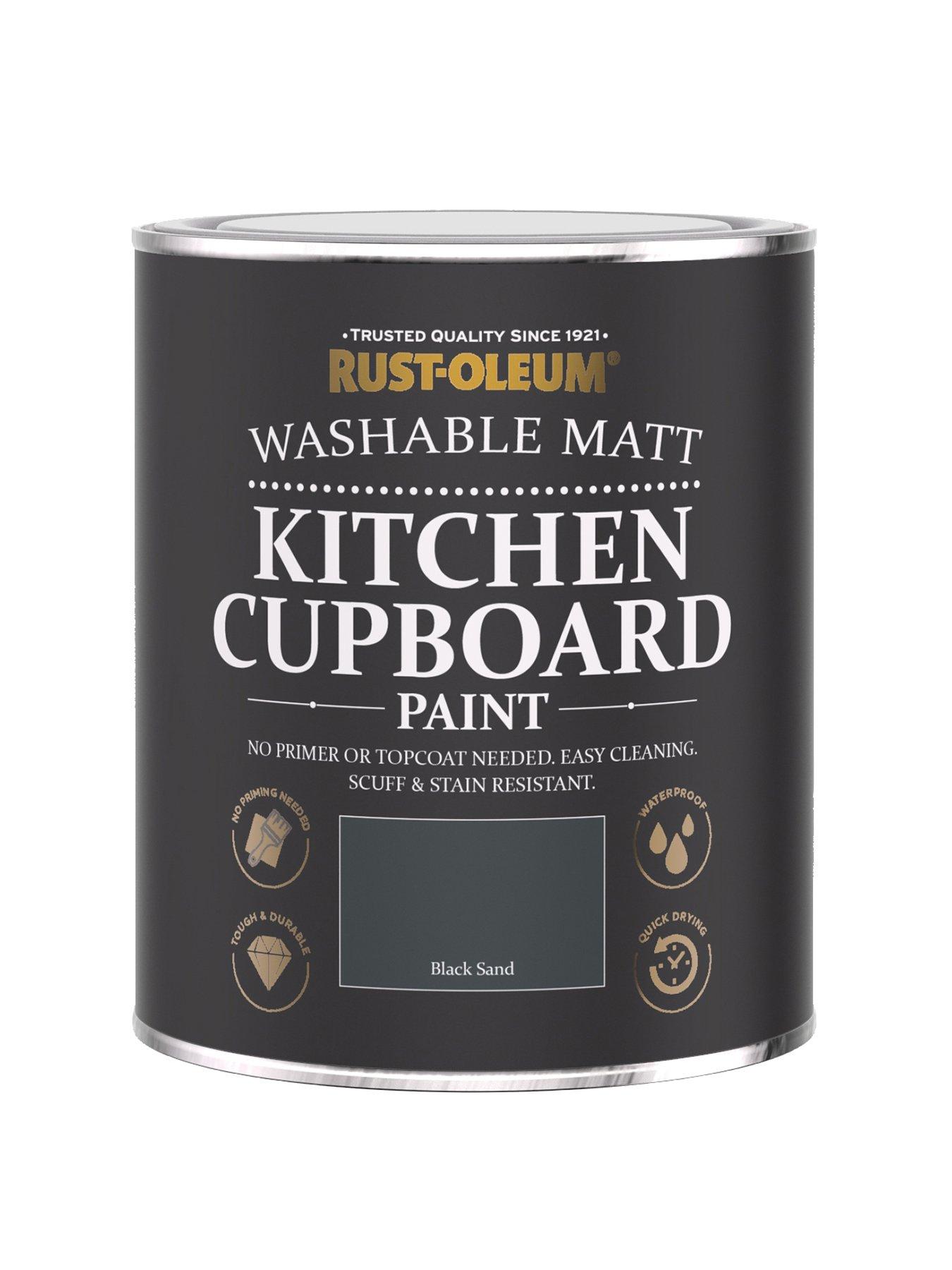 Image 1 of 4 of Rust-Oleum Kitchen Cupboard Paint - Black Sand