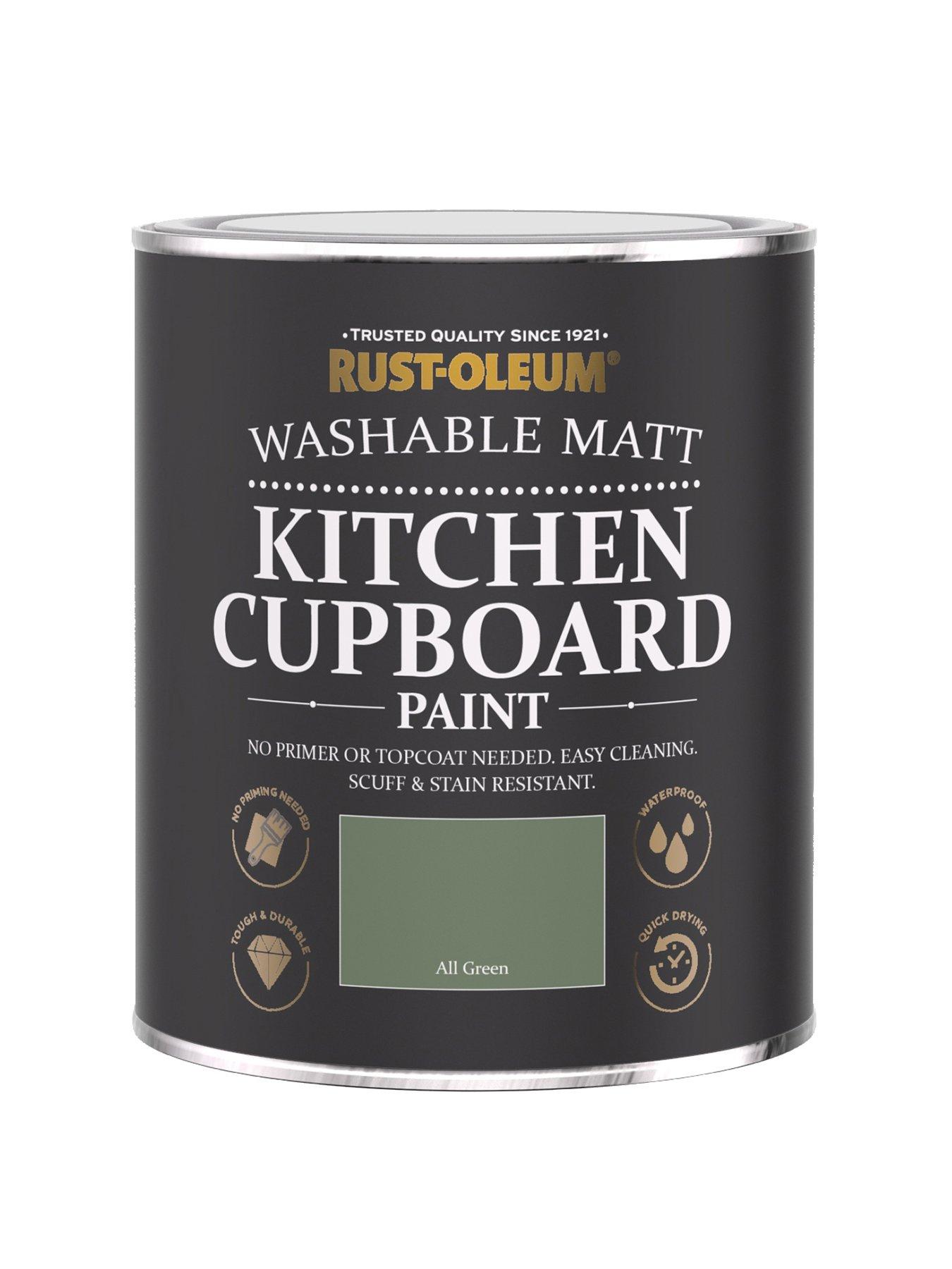 Rust-Oleum Washable Matt Finish Kitchen Cupboard Paint – All Green