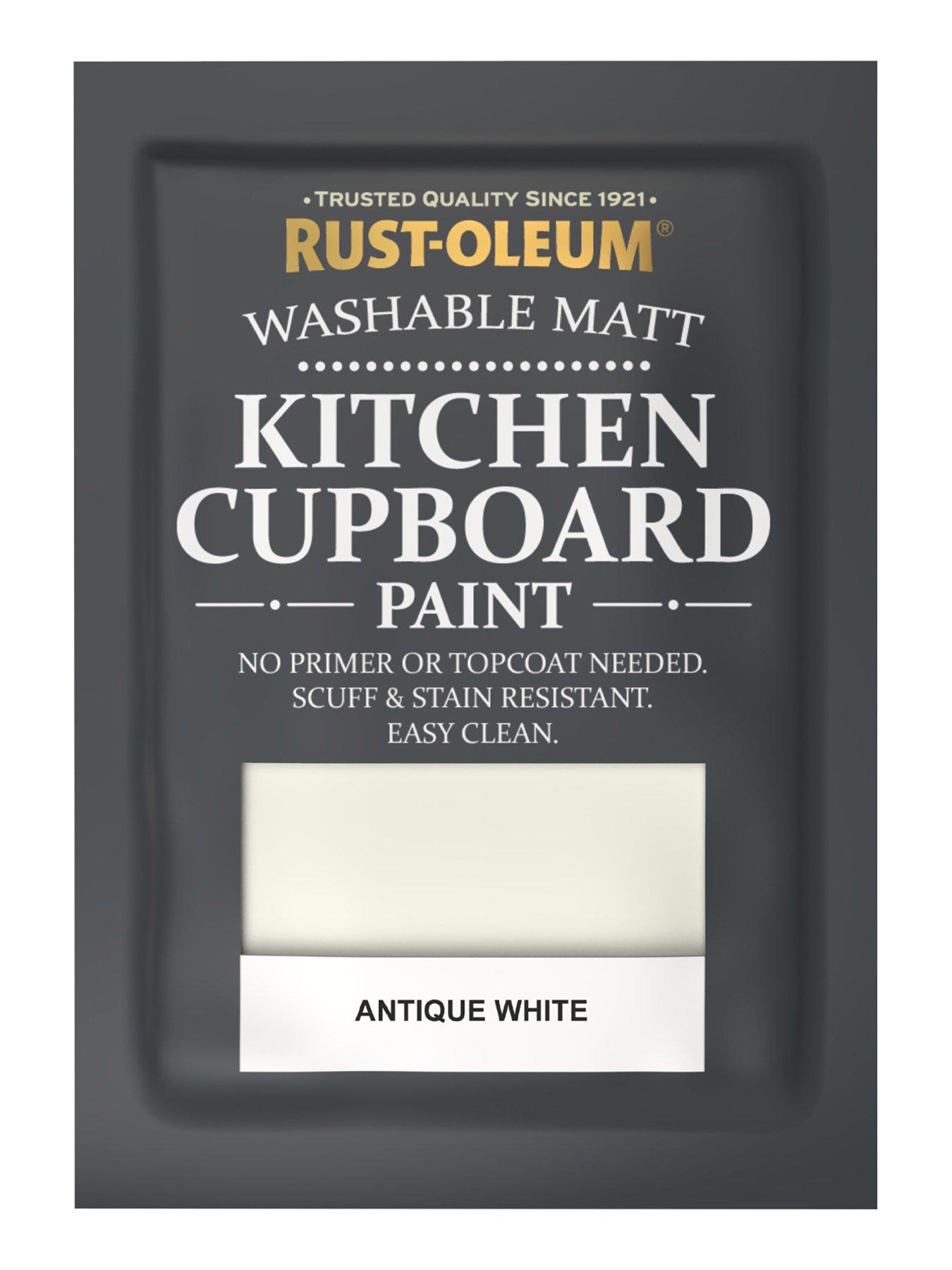  image of rust-oleum-matt-finish-kitchen-cupboard-paint-in-antique-white-ndash-750-ml-tin