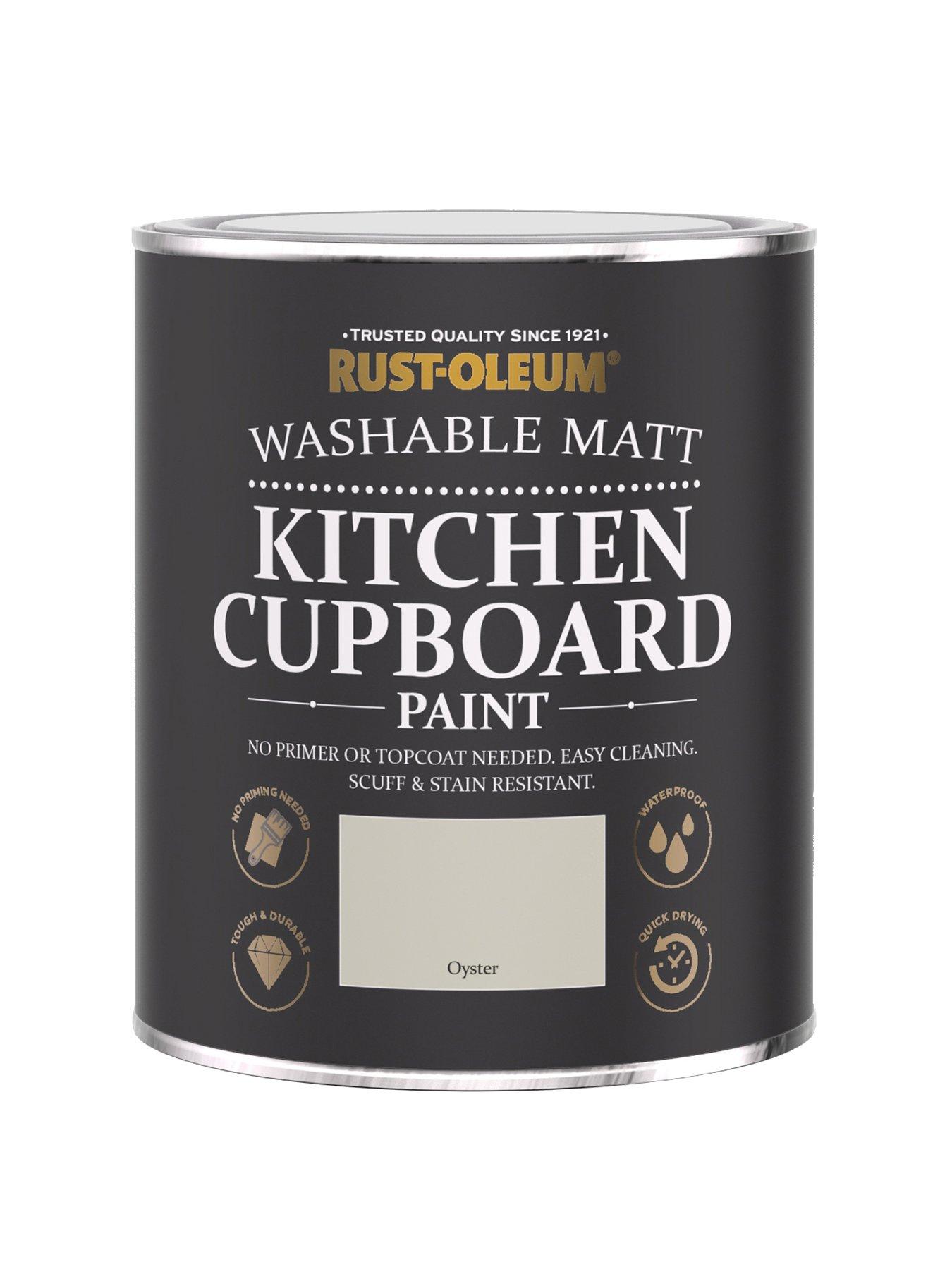 Image 1 of 4 of Rust-Oleum Kitchen Cupboard Paint in Oyster &ndash; 750 ml Tin