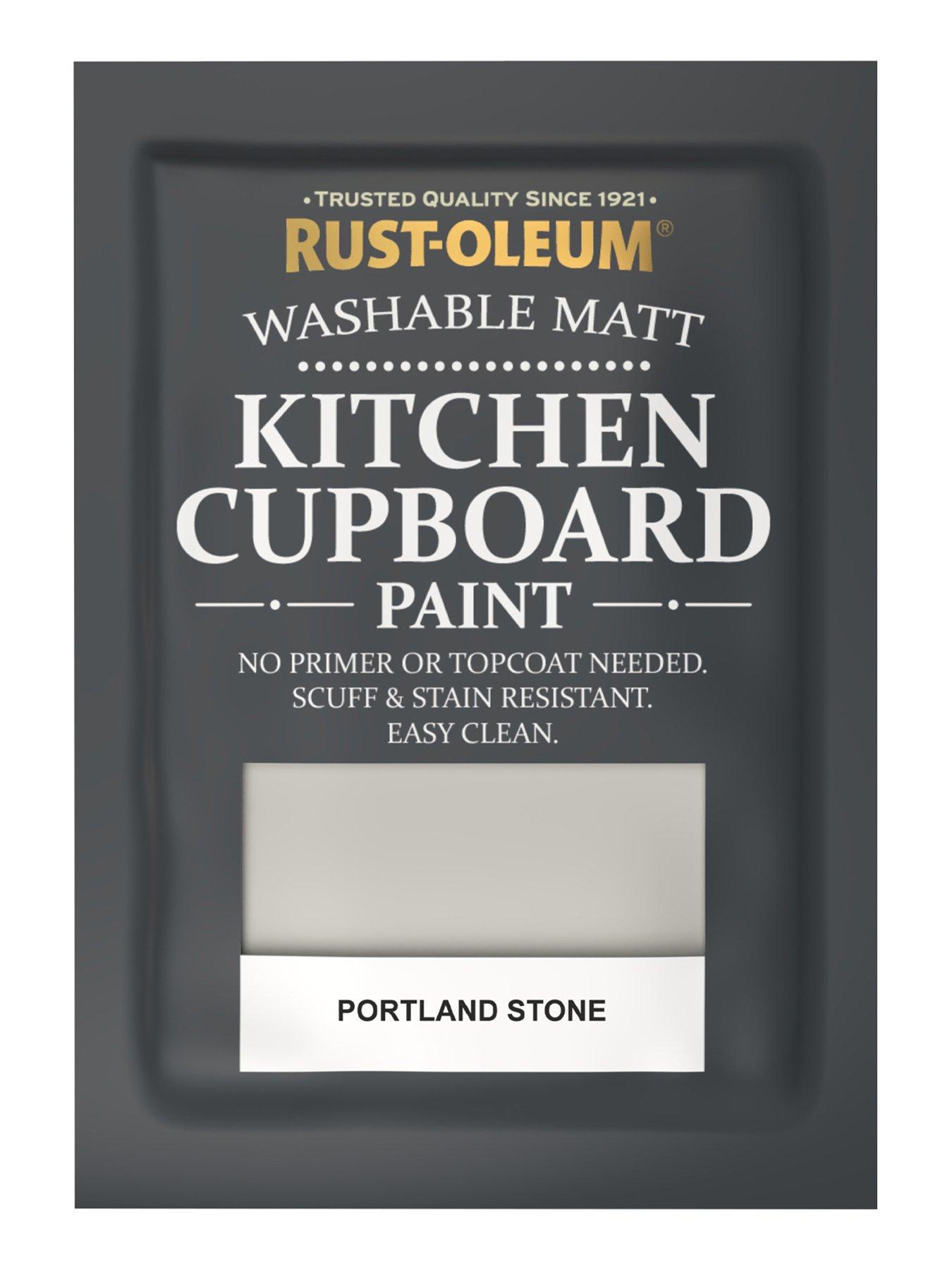  image of rust-oleum-kitchen-cupboard-paint-in-portland-stone-ndash-750-ml-tin
