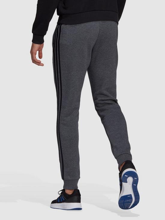 stillFront image of adidas-plus-size-3-stripe-fleece-pant
