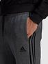 image of adidas-plus-size-3-stripe-fleece-pant