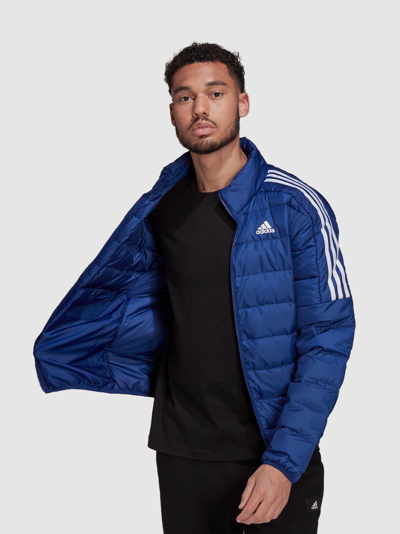 light blue adidas jacket mens