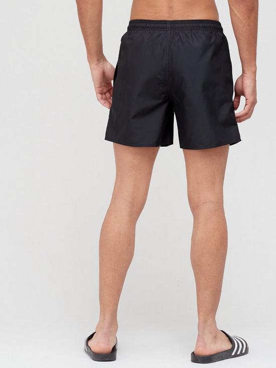stillFront image of adidas-solid-swim-shorts-black