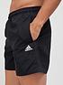  image of adidas-solid-swim-shorts-black