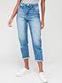  image of v-by-very-mom-high-waist-jean-mid-wash-blue