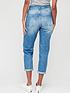  image of v-by-very-mom-high-waist-jean-mid-wash-blue