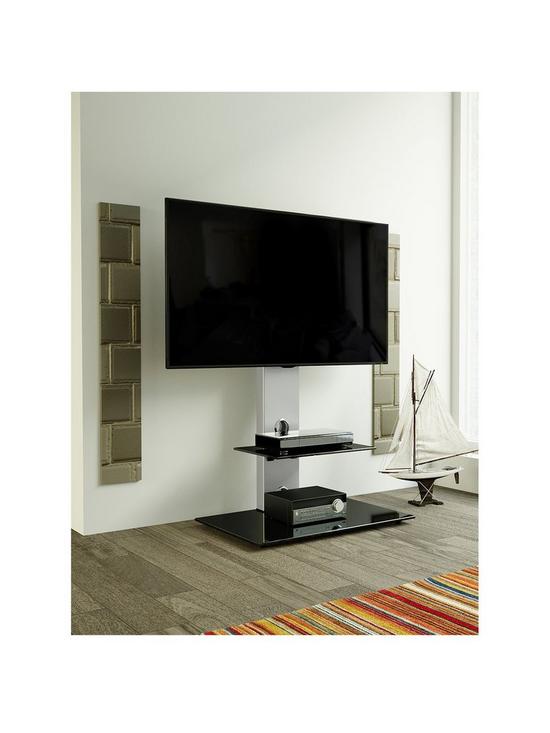stillFront image of avf-lesina-tv-stand-700-fits-up-to-65-inch-tv-silverblack