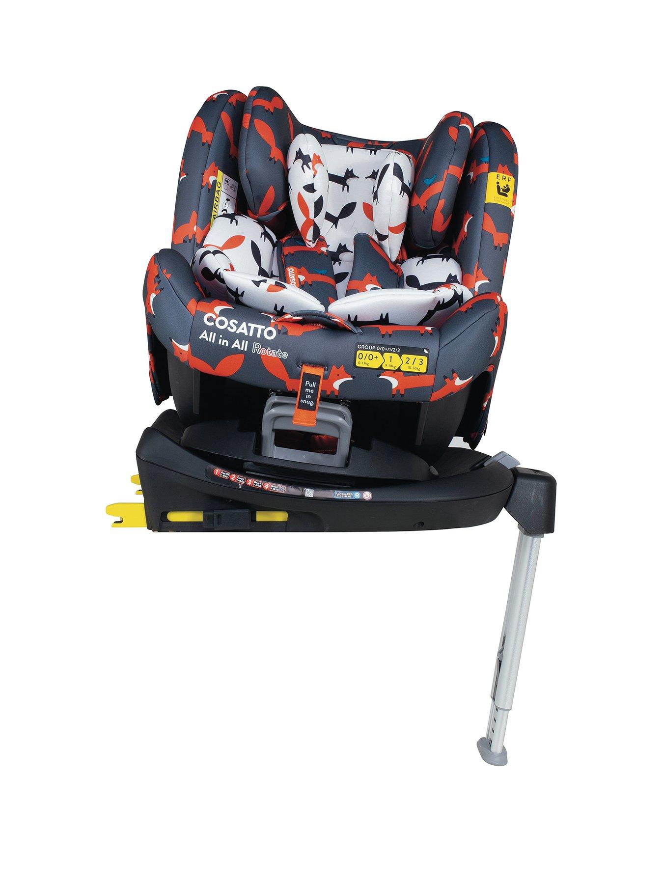 Cosatto All in All 360 Rotate 0+/1/2/3 ISOFIX Birth To 12 Years Car Seat - Charcoal Mister Fox