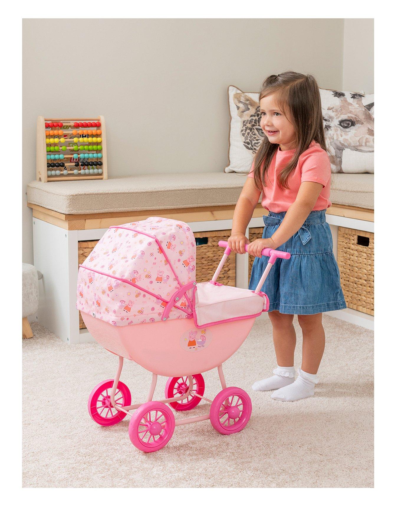 Image 1 of 6 of Peppa Pig Doll Pram with Blanket &amp; Pillow