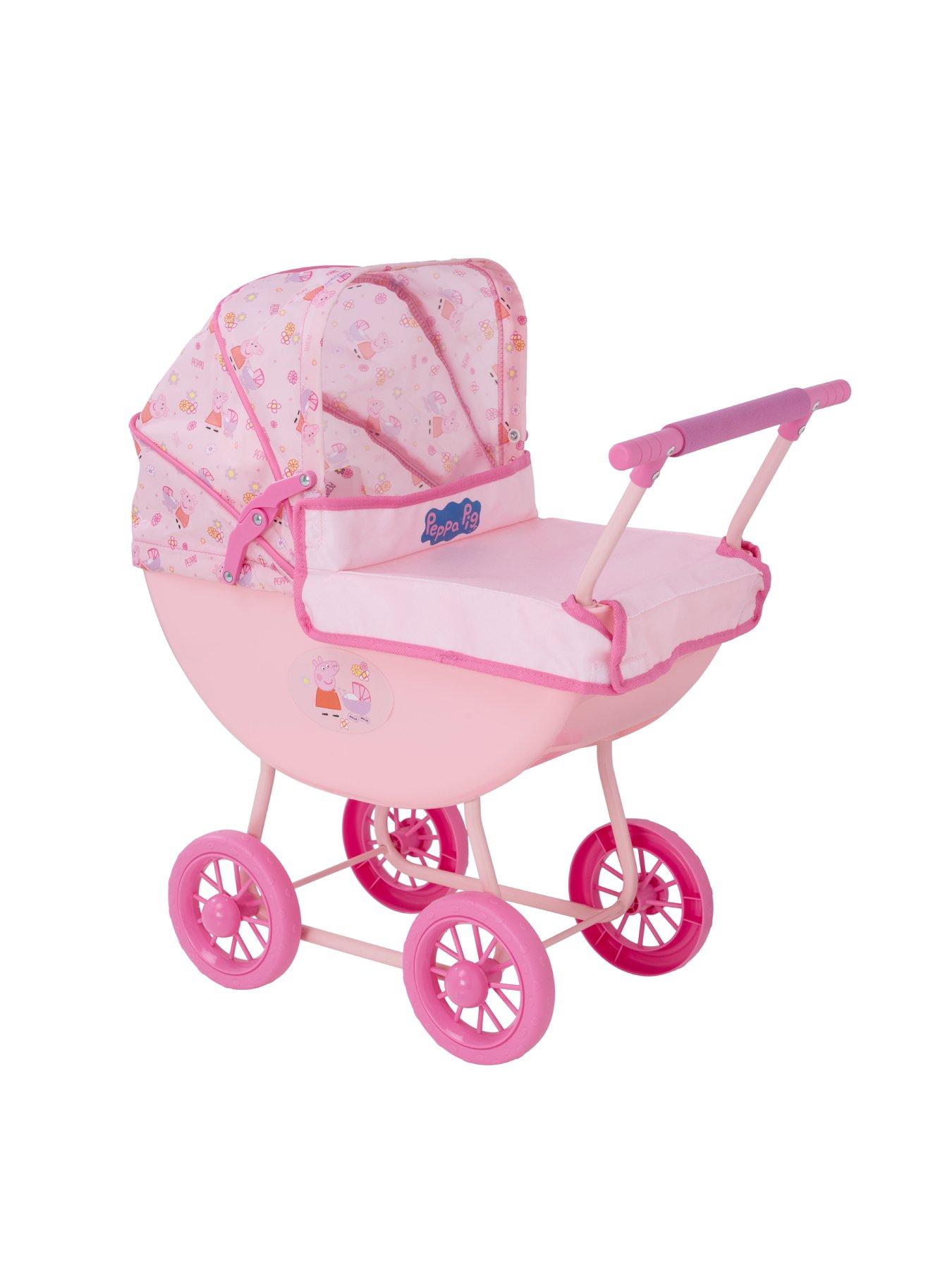 Image 2 of 6 of Peppa Pig Doll Pram with Blanket &amp; Pillow