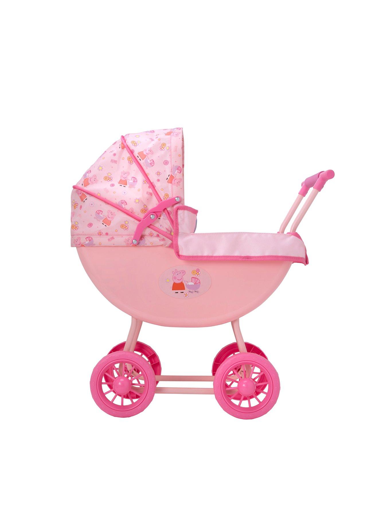 Image 4 of 6 of Peppa Pig Doll Pram with Blanket &amp; Pillow
