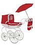  image of carriage-doll-pram-bundle-red