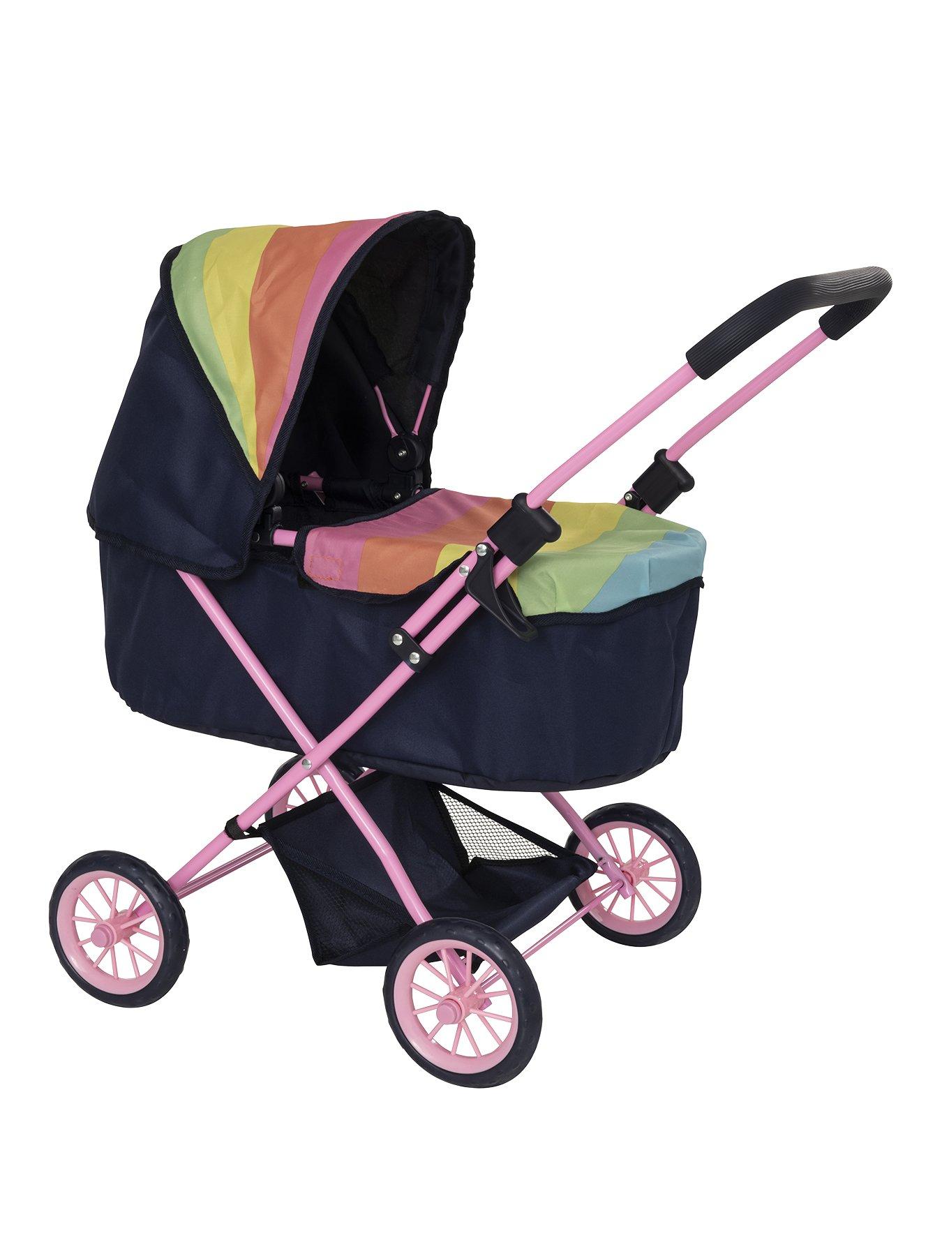 Rainbow Junior Doll Pram and Bag 