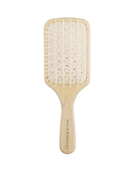 front image of philip-kingsley-vented-paddle-hairbrush