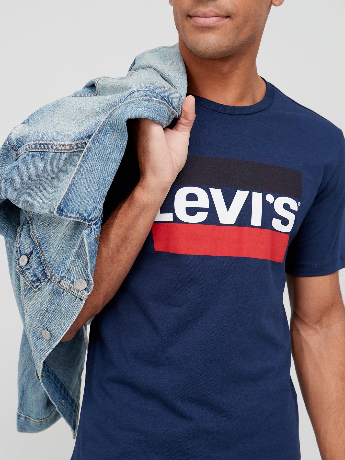 Tee shirt levis store homme bleu marine