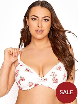 yours-white-floral-print-t-shirt-bra
