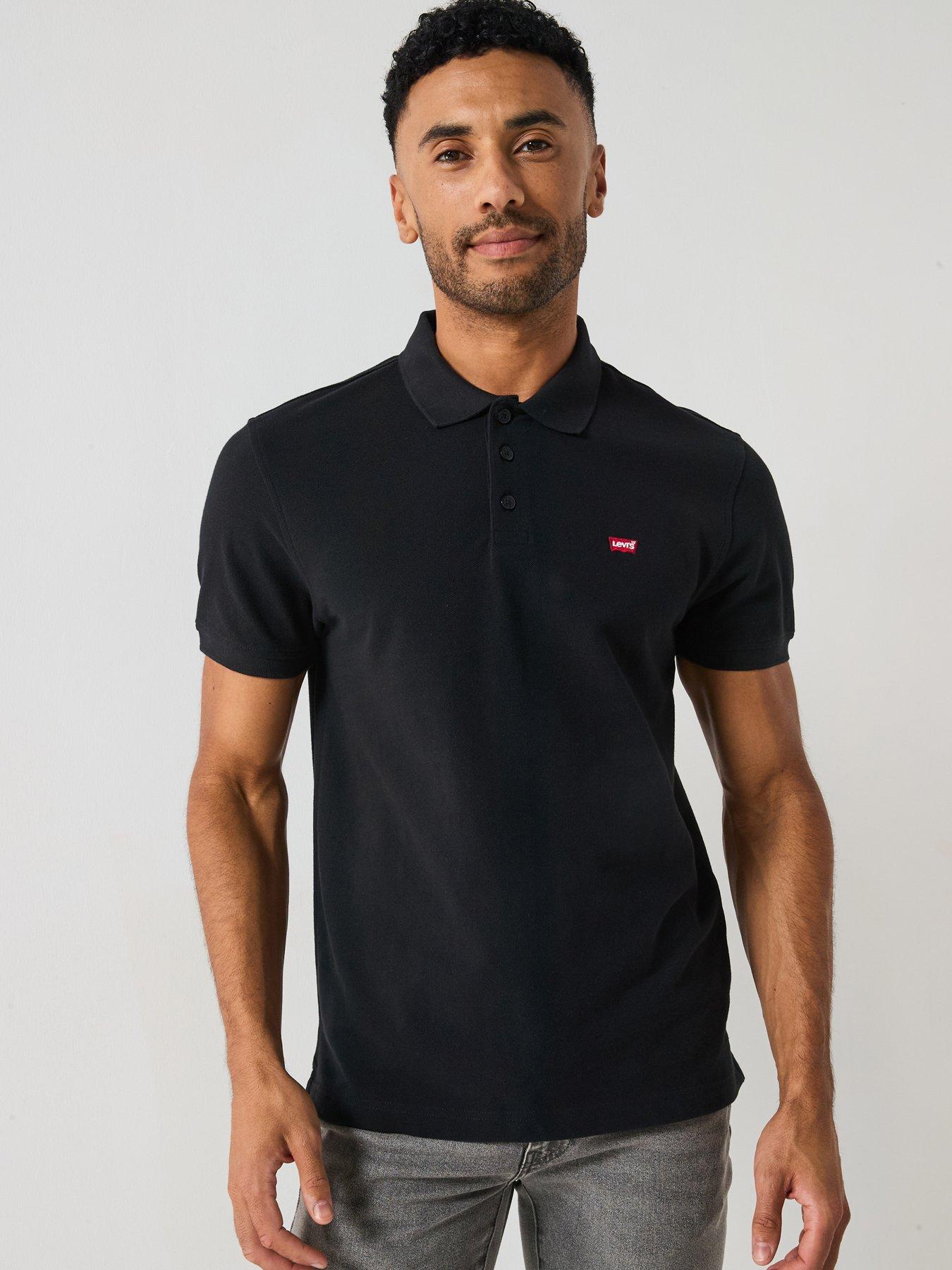  image of levis-embroidered-logo-polo-black