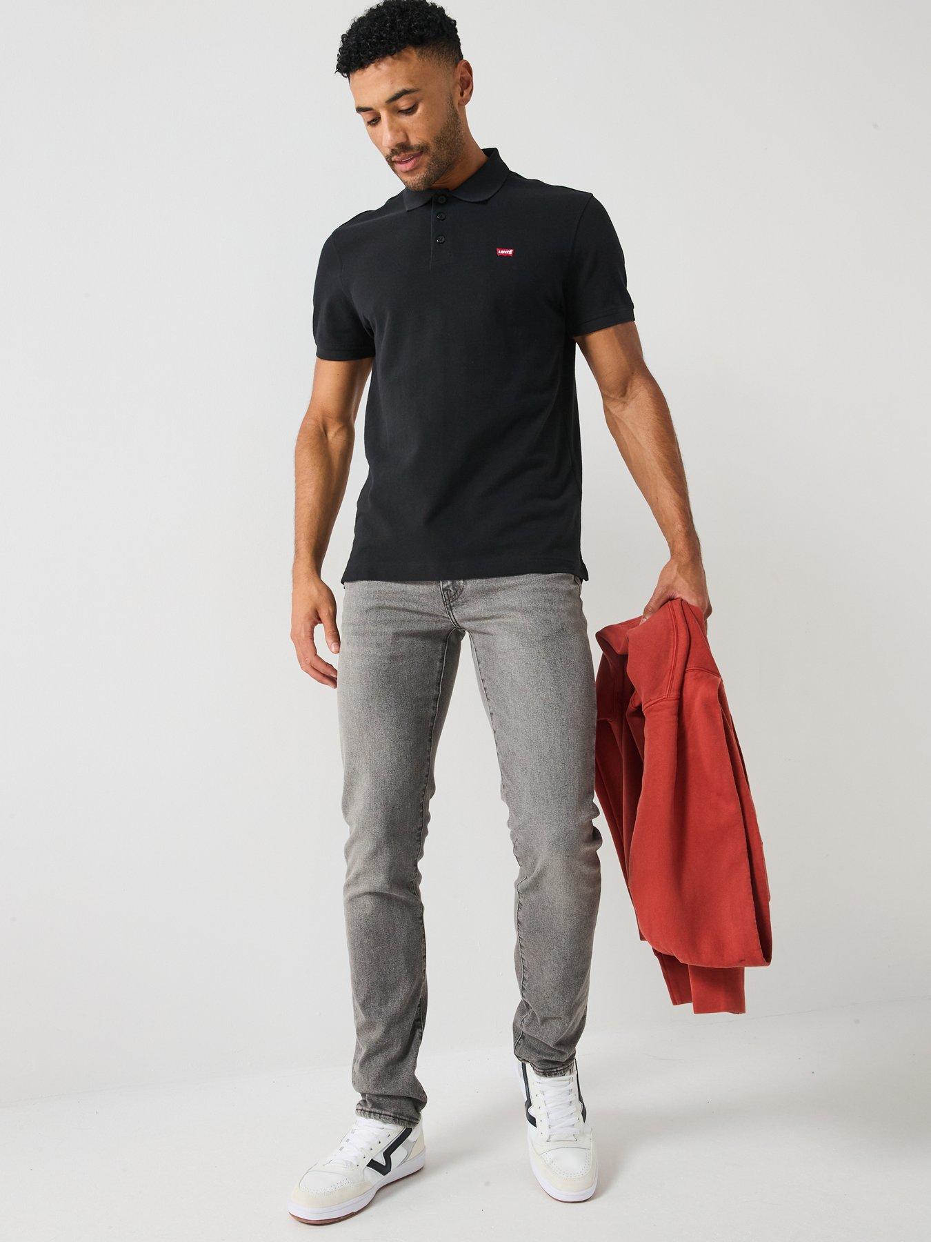  image of levis-embroidered-logo-polo-black
