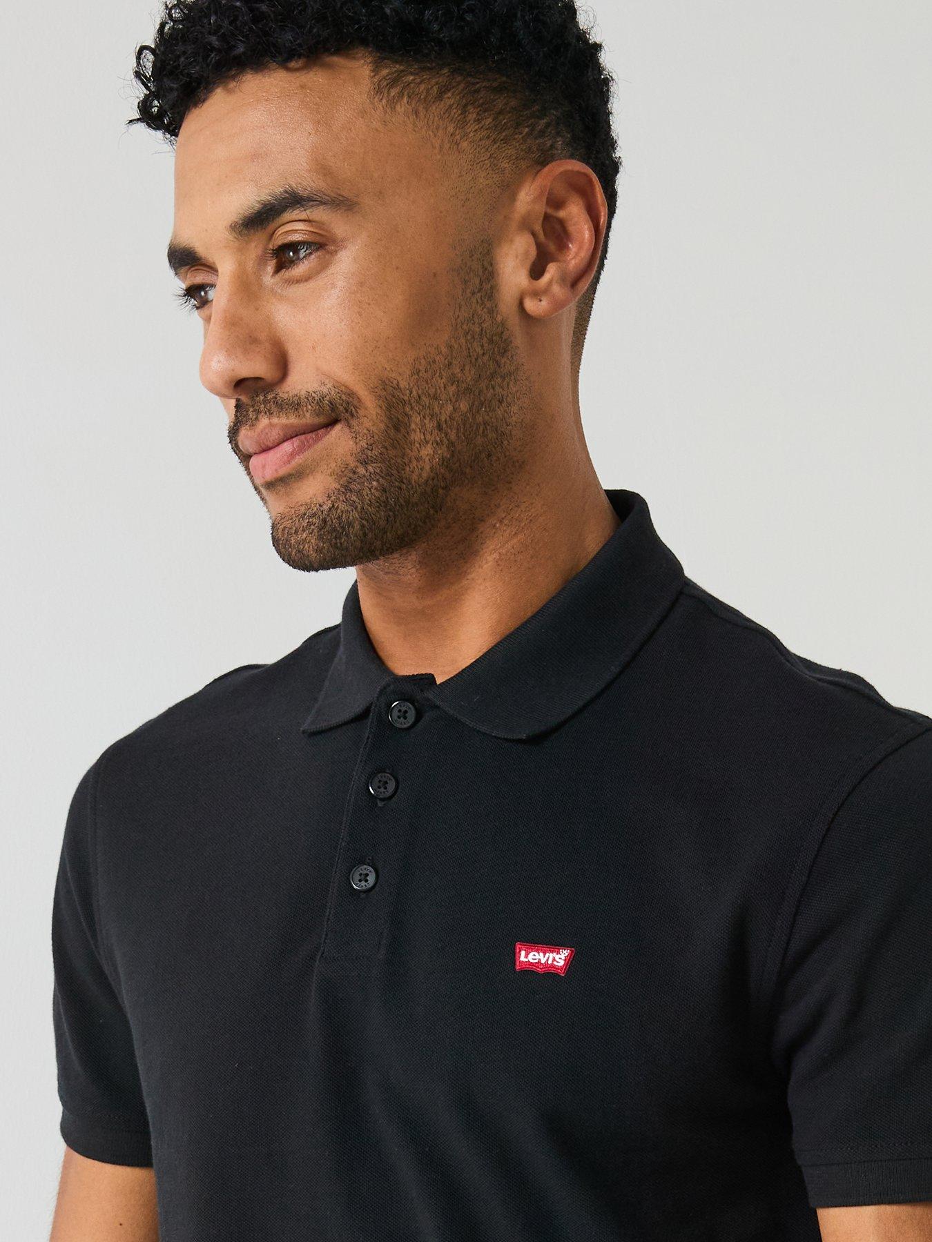  image of levis-embroidered-logo-polo-black