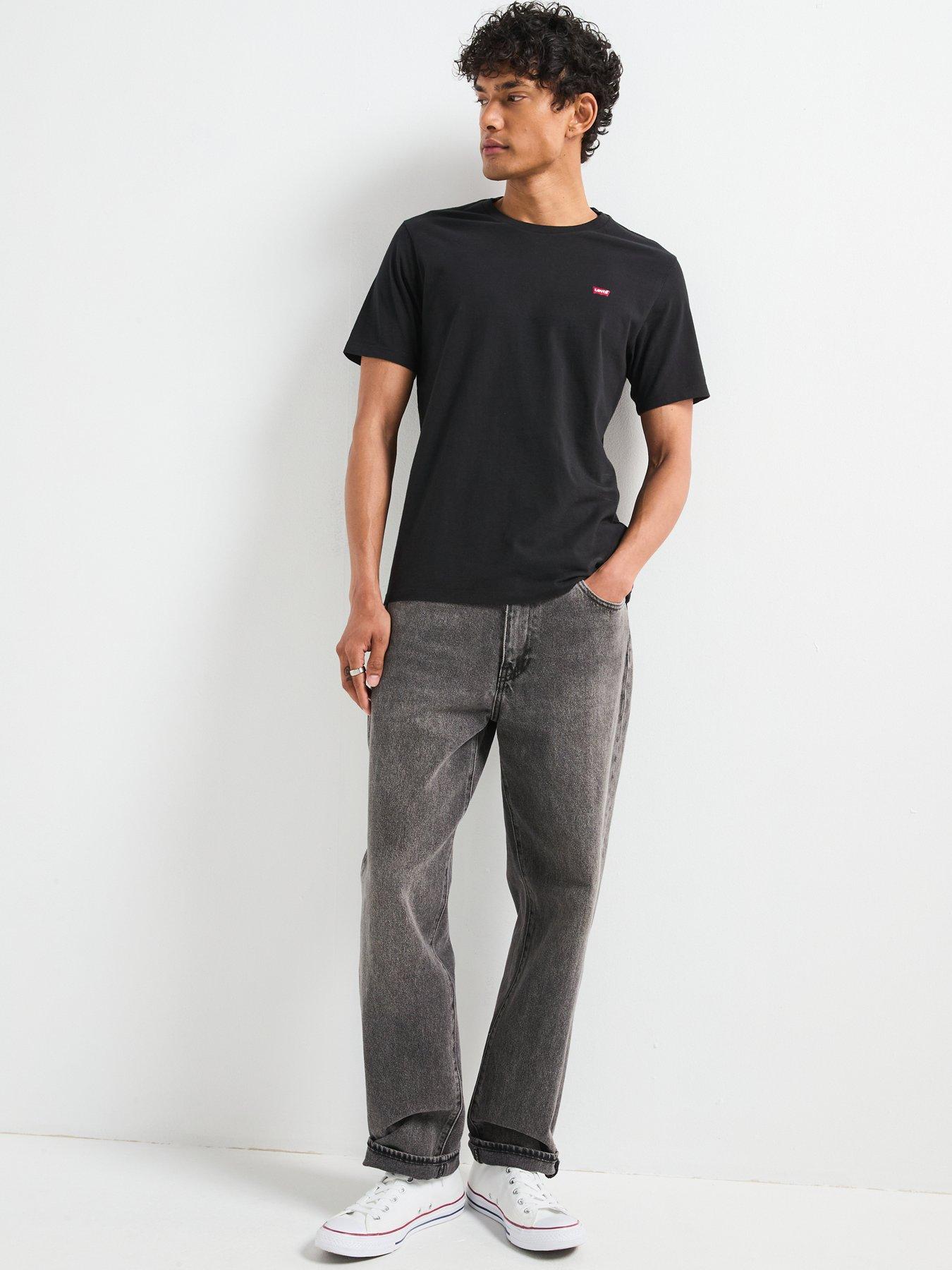Image 3 of 6 of Levi's Mens Regular Fit Housemark Logo T-Shirt - Black
