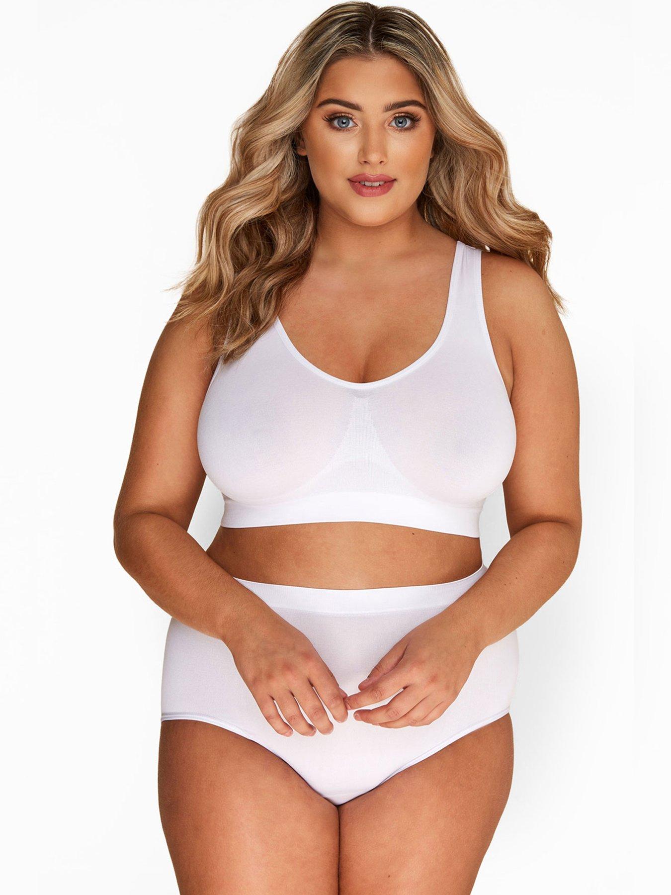 Image 2 of 4 of Yours Seamless Unpadded Bra - White