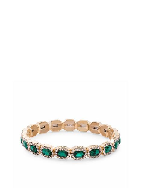 jon-richard-jon-richard-gold-crystal-and-emerald-rectangle-stretch-bracelet