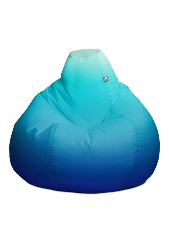 front image of rucomfy-ombre-gradient-extra-large-classic-beanbag