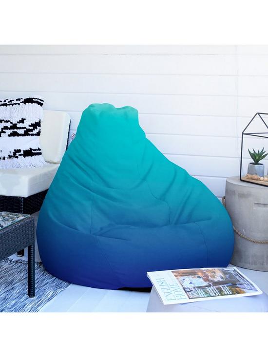 stillFront image of rucomfy-ombre-gradient-extra-large-classic-beanbag