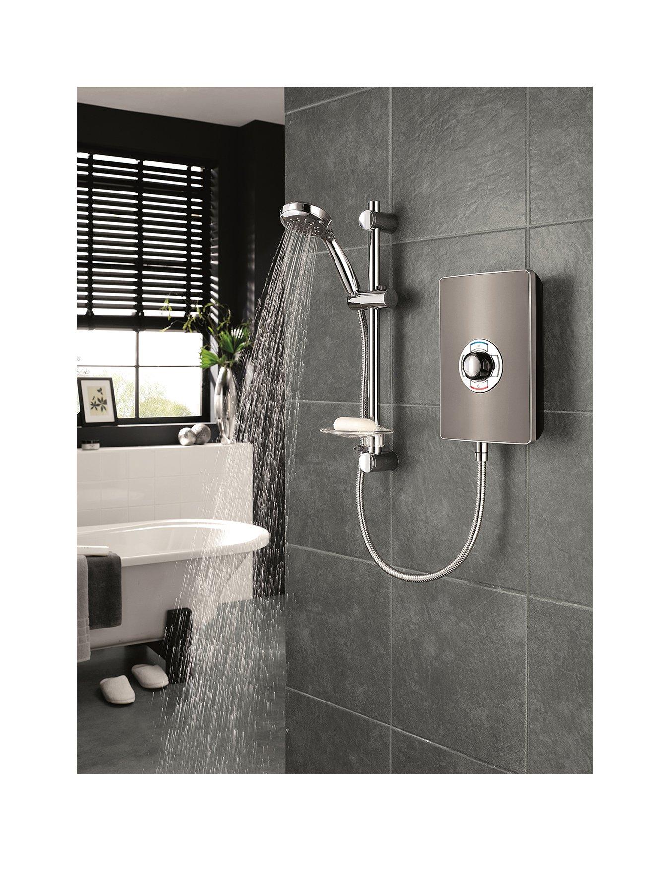 undefined Collection Gun Metal Electric Shower - 8.5kw