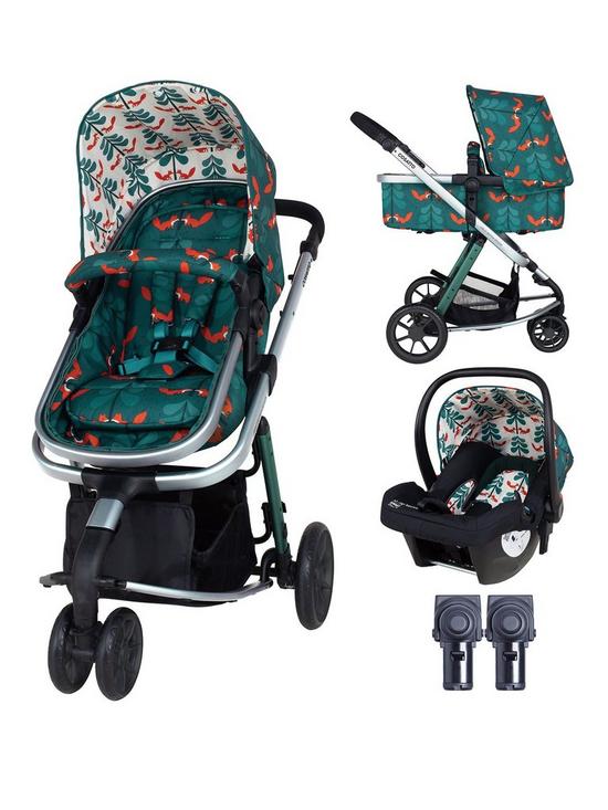 front image of cosatto-giggle-2-in-1-pushchair-bundle-fox-friends