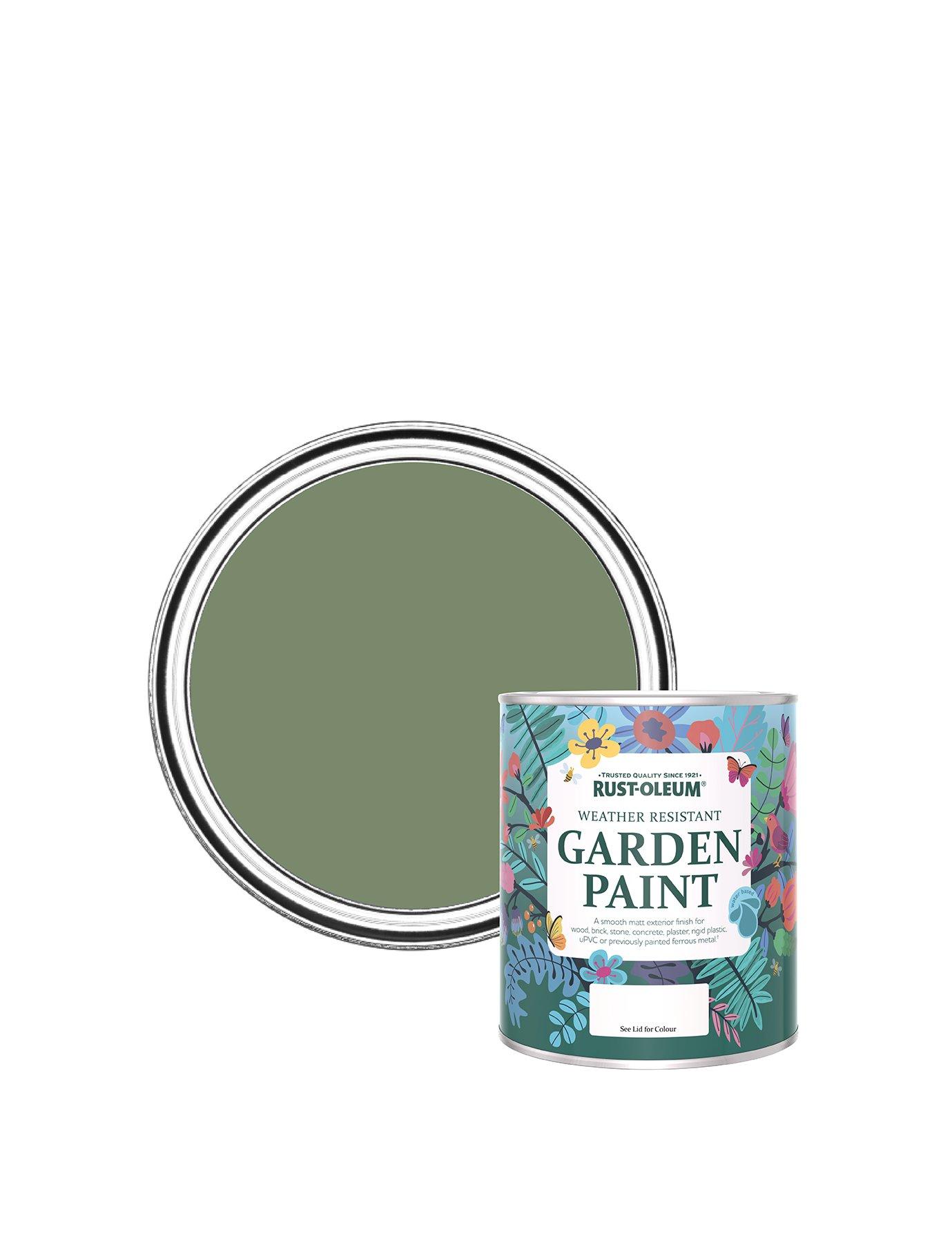  image of rust-oleum-chalky-finish-750-ml-garden-paint-ndash-all-green