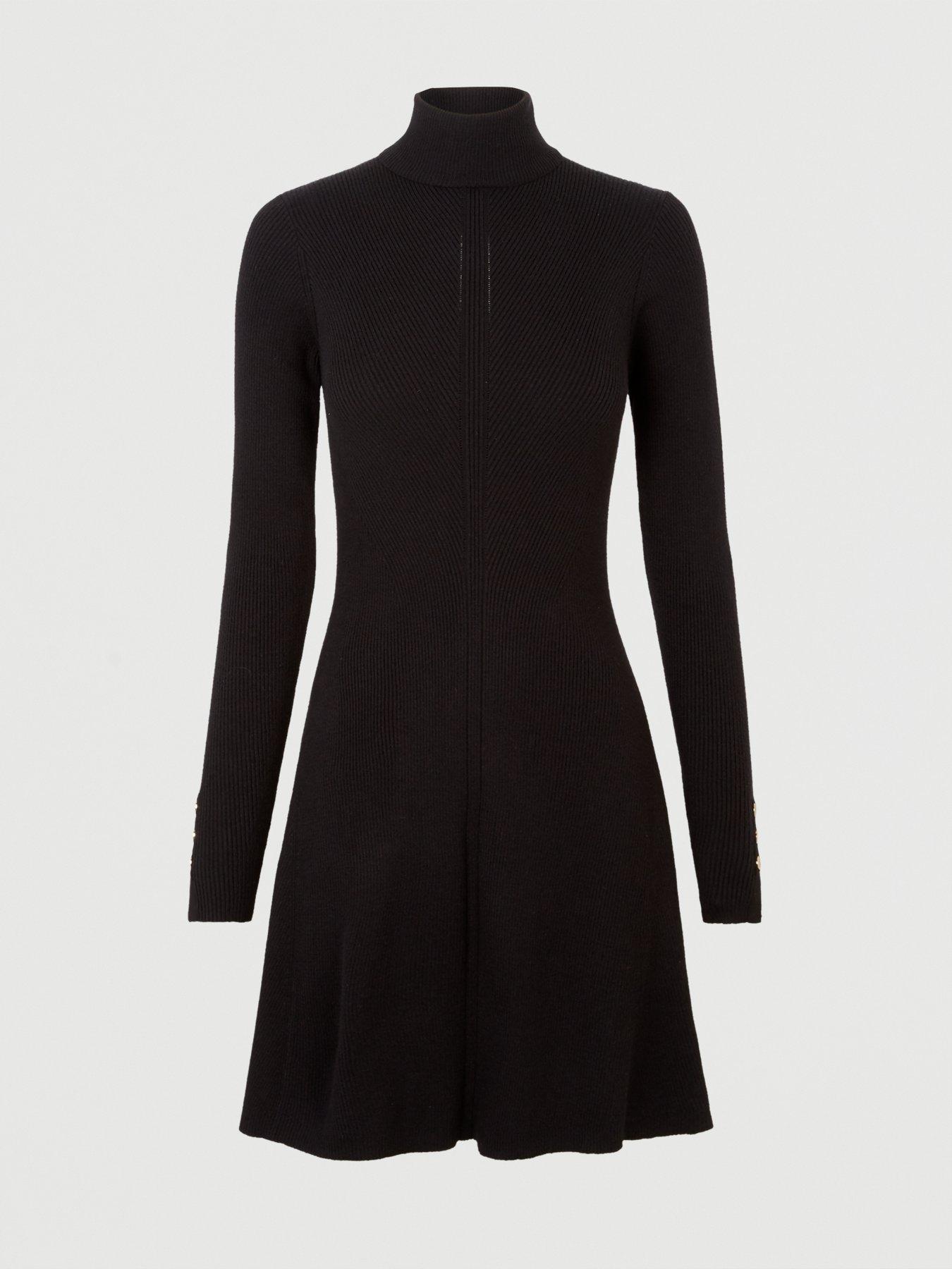 michelle keegan black skater dress