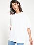 image of v-by-very-oversized-longline-t-shirt-white