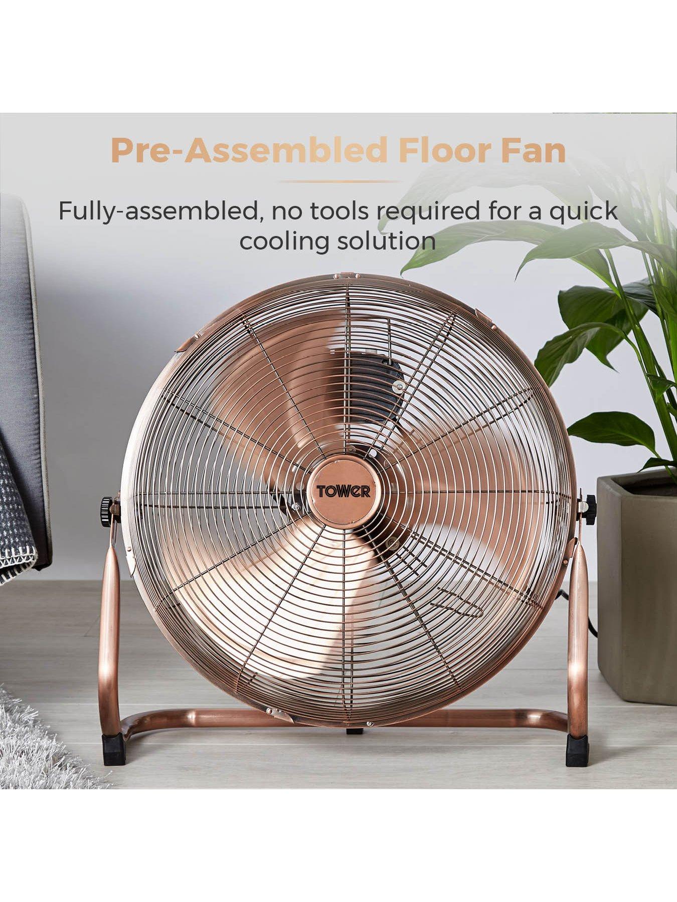  image of tower-t662000c-high-speed-velocity-floor-fan-with-adjustable-tilt-long-life-motor-18-inch-100w-copper
