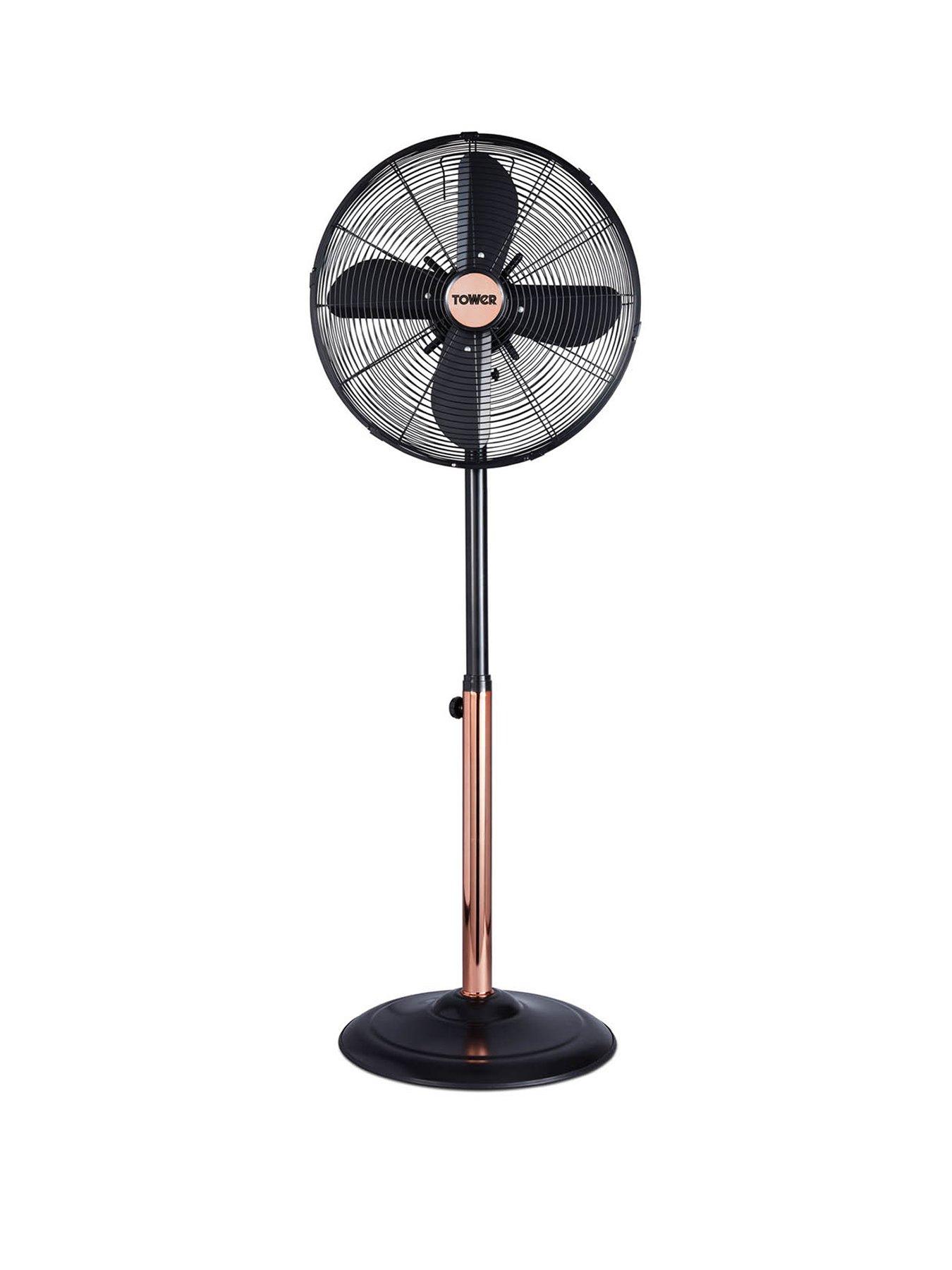 tower-t6430000b-cavaletto-16rdquo-metal-pedestal-fan-with-3-speed-settings-and-copper-motor-50w-rose-gold-and-black
