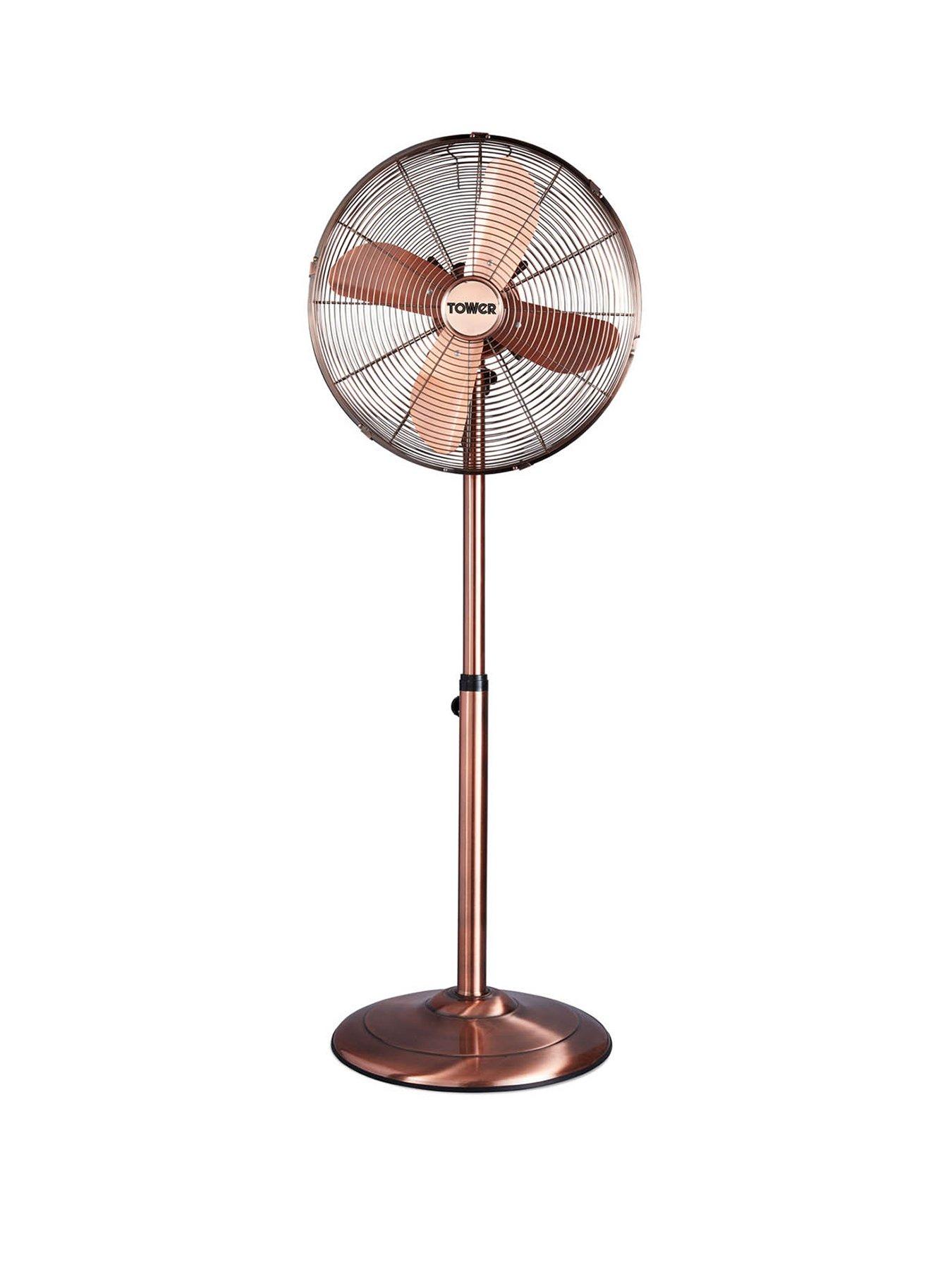 tower-t637000c-metal-pedestal-fan-with-3-speeds-automatic-oscillation-long-life-motor-16-inch-50w-copper