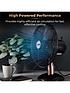  image of tower-t611000b-cavaletto-12-inch-metal-desk-fan-with-3-speed-settings-and-heavy-duty-high-power-motor-35w-black-and-rose-gold
