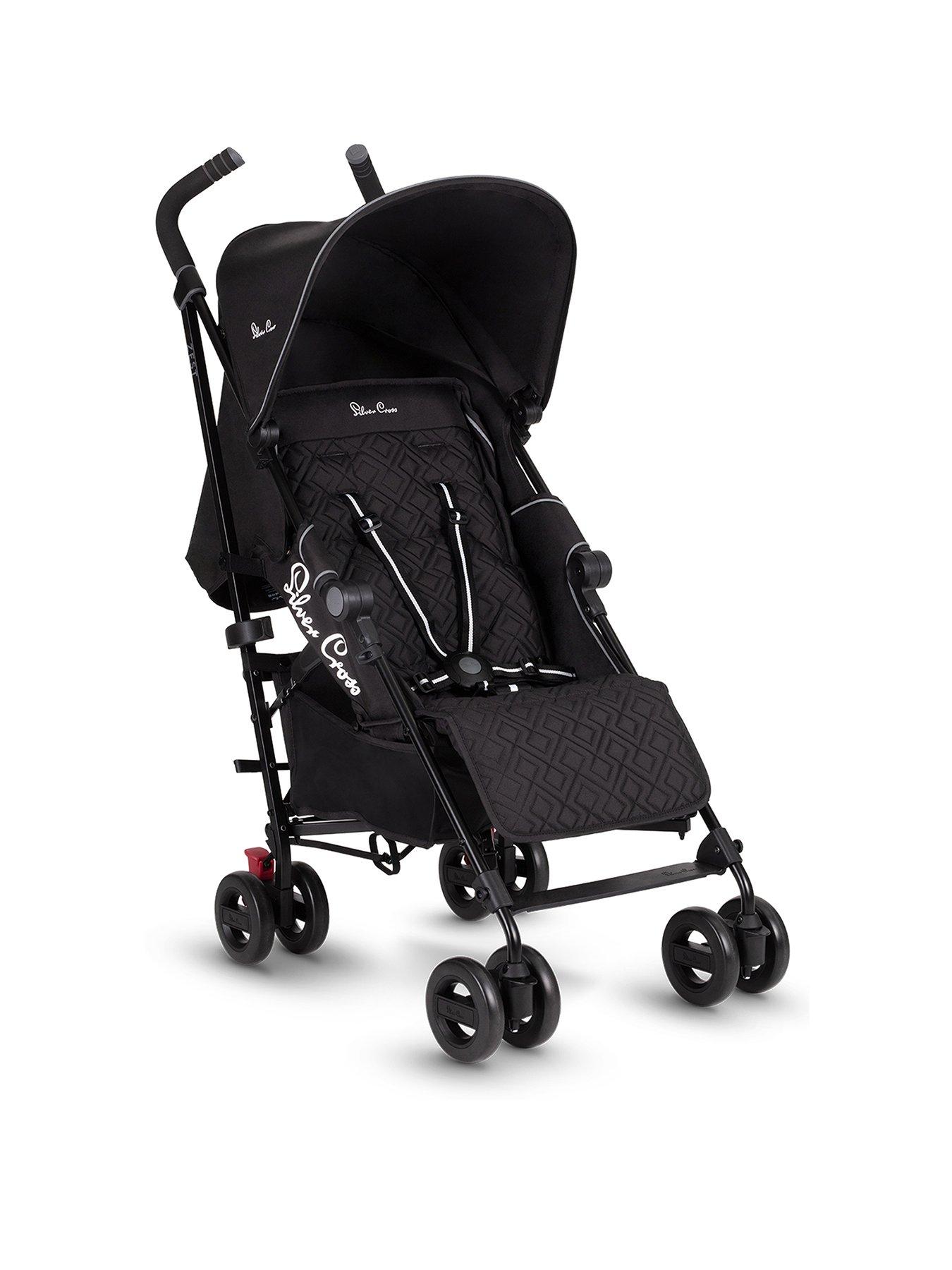 Silver Cross Zest Lightweight Stroller - Black