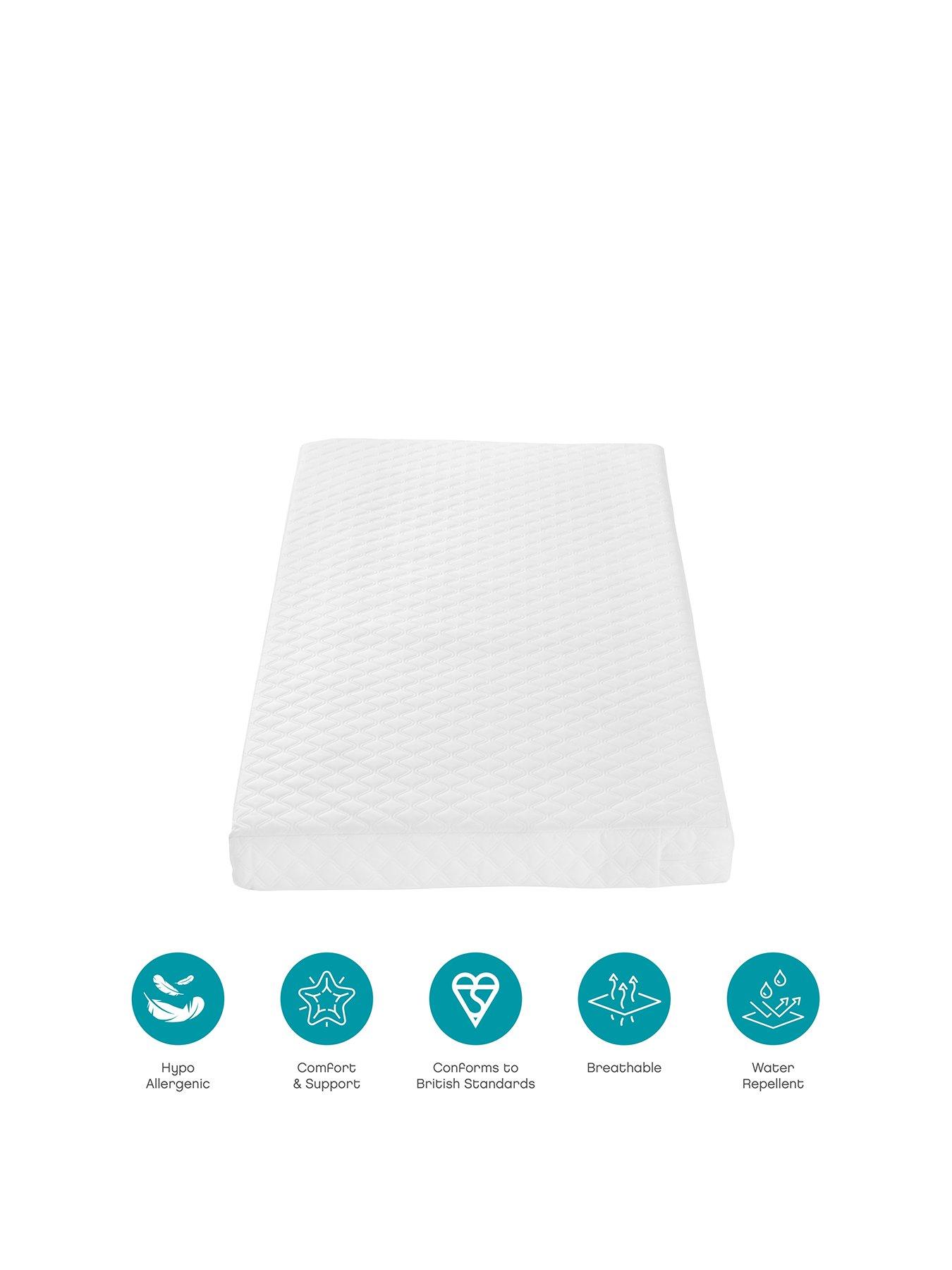 Waterproof Baby COT MATTRESS Breathable Thick 117 X 57 X 7.5CM Nursery Furniture 
