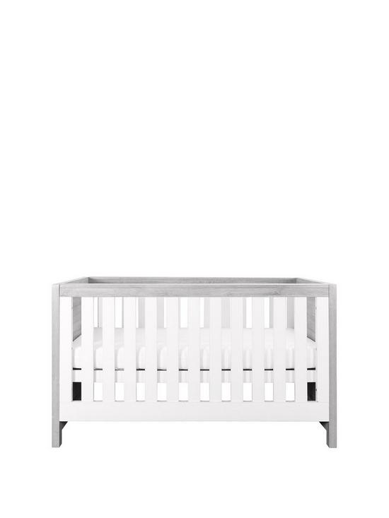 front image of tutti-bambini-modena-3-in-1-cot-bed-grey-ashwhite