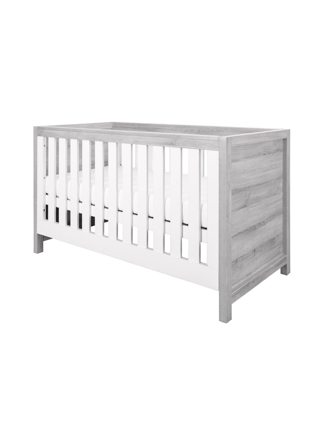 Tutti Bambini Modena 3 in 1 Cot bed - Grey Ash/White