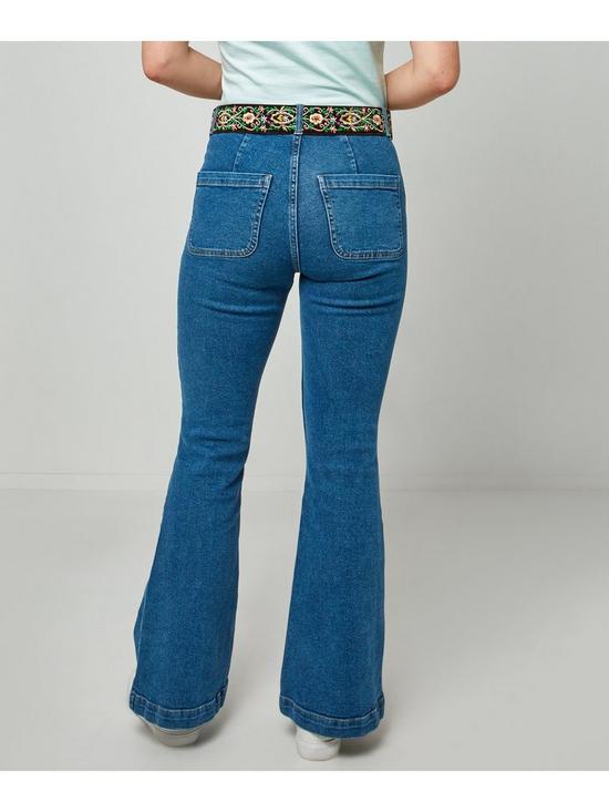 stillFront image of joe-browns-vintage-flared-jeans-blue