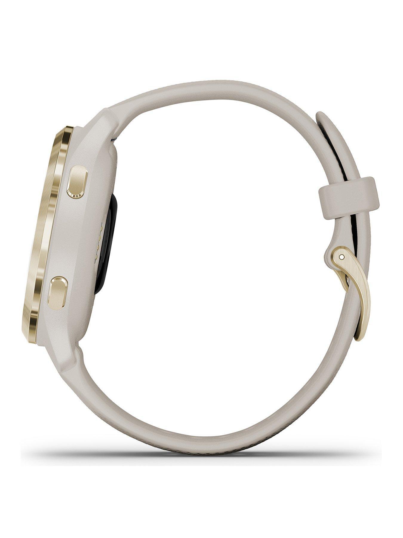 Image 2 of 8 of Garmin Venu 2S, GPS, Wi-Fi, Rose Gold + White, WW